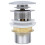 VidaXL vidaXL Push Drain without Overflow Function Silver Wash Basin Tap Pop-up Valve 5