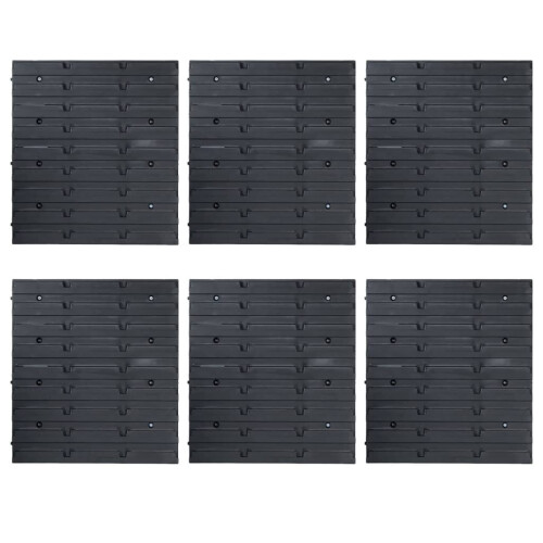 VidaXL vidaXL Storage Bin Kit with Wall Panels 96 Piece Red and Black Tool Boxes 2