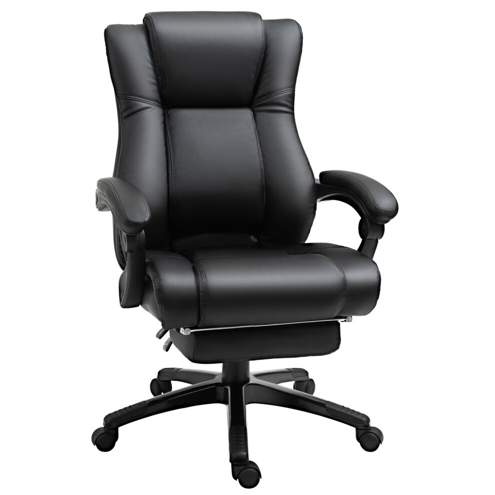 Vinsetto Executive Home Office Chair, Computer Chair, With Foot Rest, Black