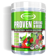 Gaspari Nutrition, Proven Greens & Reds, Polvo de Superalimento de Alto Nutriente, 12.69 oz (360 g)
