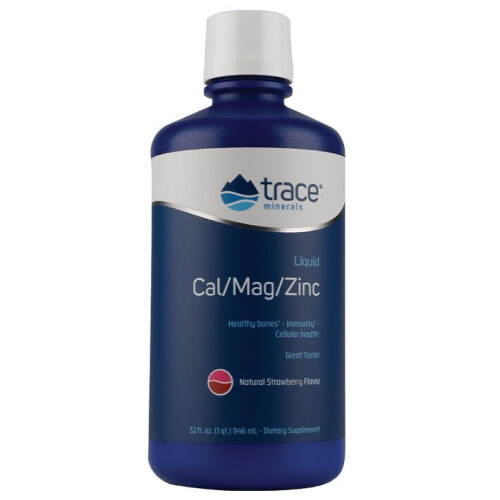 Trace Minerals Æ, Λιωμένο Καλσιούμιο/Μαγέσιο/Ζιγκ, Φυσικό Στρωνγέριο, 32 fl oz (946 ml)