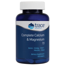 Trace Minerals Æ, Pełny Wapń i Magnez, 1:1, 120 Tabletek