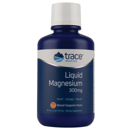 Trace Minerals Æ, Liquid Μαγνήσιο, Ταντζερίνι, 300 mg, 16 fl oz (473 ml)