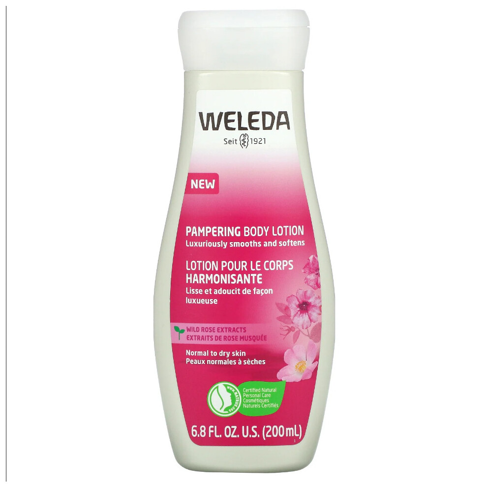Weleda, Pampering Body Lotion, Wild Rose Extracts, 6.8 fl oz (200 ml)
