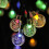 30 Ball Lights LED Solar Power Garden Bunte String Light Wasserdicht 7