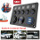 5-Gang 24V/12V Inline Fuse Box LED Switch Panel Dual USB 2