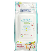 Dr. Talbot's, Lingettes Tétine et Anneau Dentition, 0 m +, Lait Vanille, 48 Lingettes