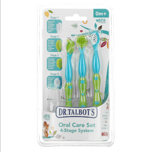 Dr. Talbot's, Oral Care Set, 4-Stage System, 0 m+, 4 Piece Set 1