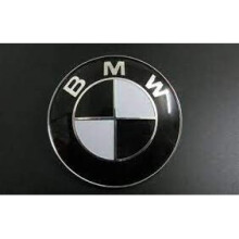BMW Bonnet Badge Black/White Fits Most BMW Vehicles