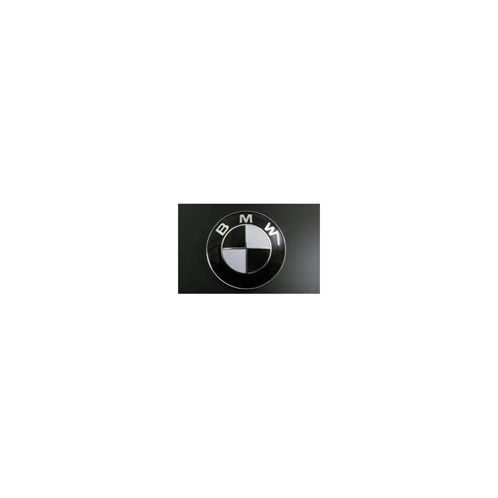 Bmw Bonnet Badge Black/White Fits Most Vehicles