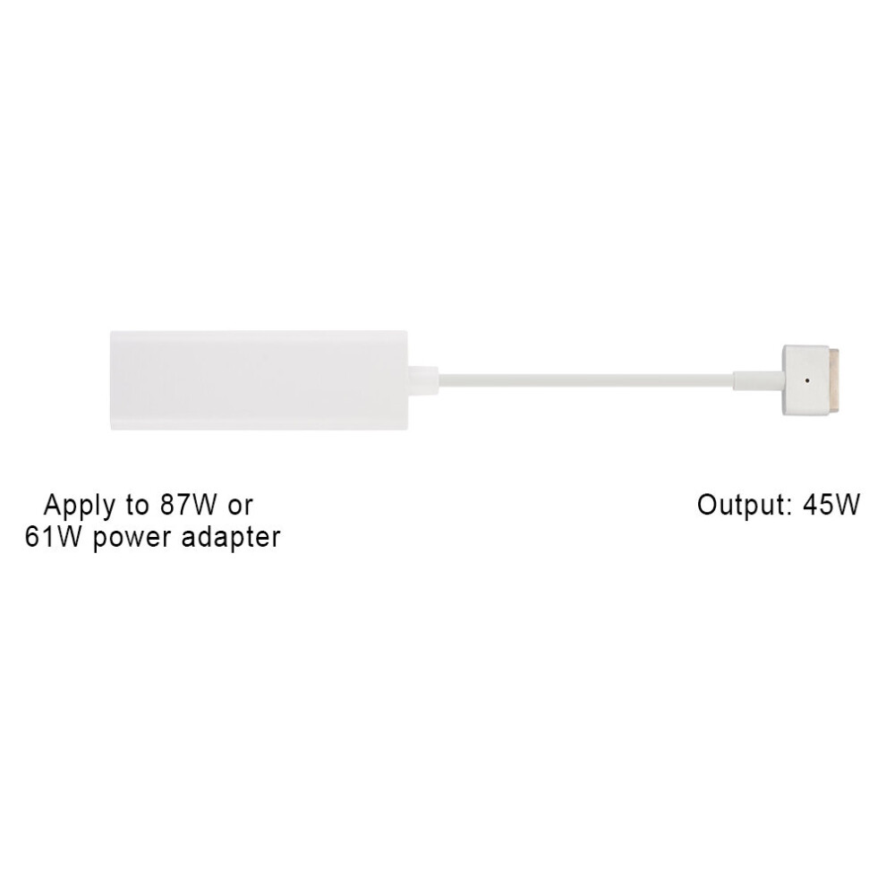Jardiboutique (Typec To Magsafe2 45W T-Shap White) 3In1 Type-C Magsafe Adapter Converter For Macbook