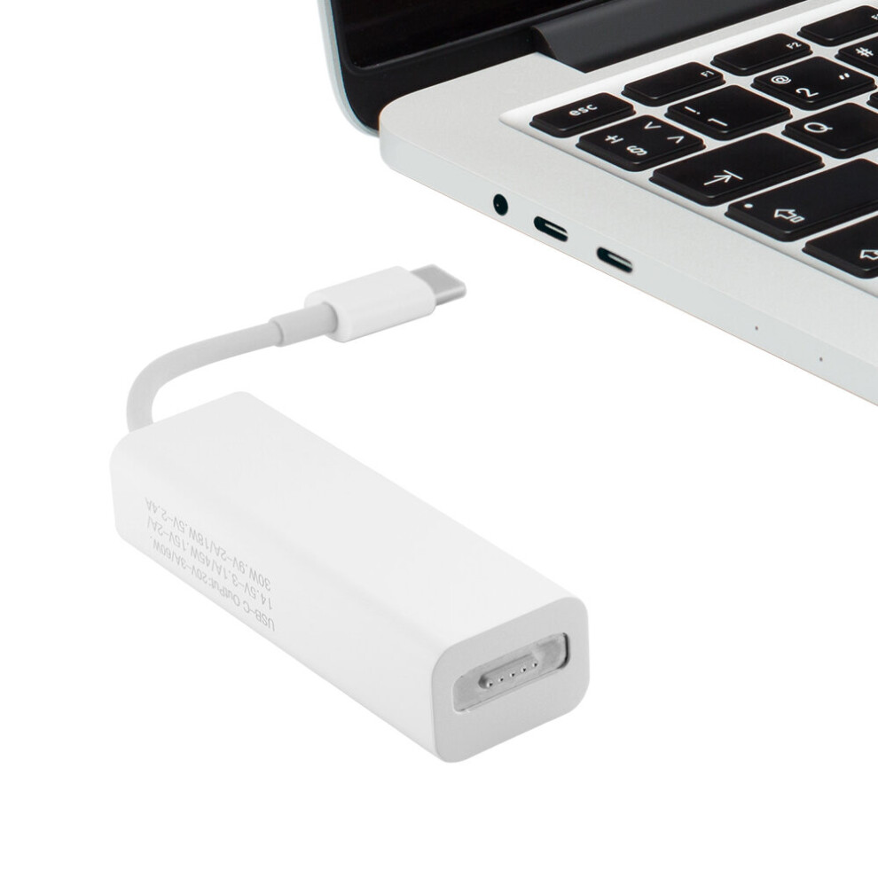 (Magsafe 1&2 to TypeC White) 3in1 Type-C Magsafe Adapter Converter for Macbook