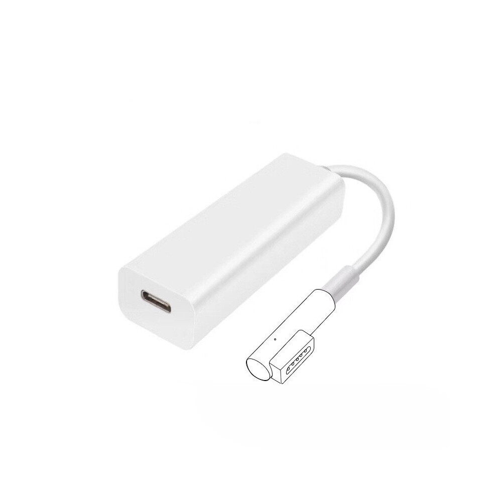 (Typec To Magsafe1 60W L-Shap ) 3In1 Type-C Magsafe Adapter Converter For Macbook White 7381457035511