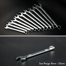 (22mm) 14mm - 32mm Metric Combination Spanners Open End & Ring Socket Wrench Hand Tools
