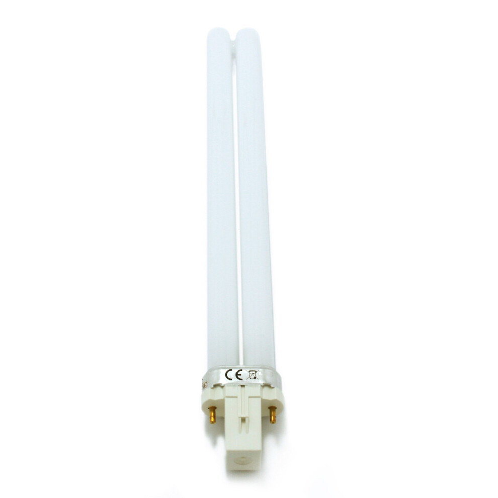 Philips 11w 2 pin G23 Colour 827 Very Warm White 2700K PLS Single Turn Compact Fluorescent Lamp