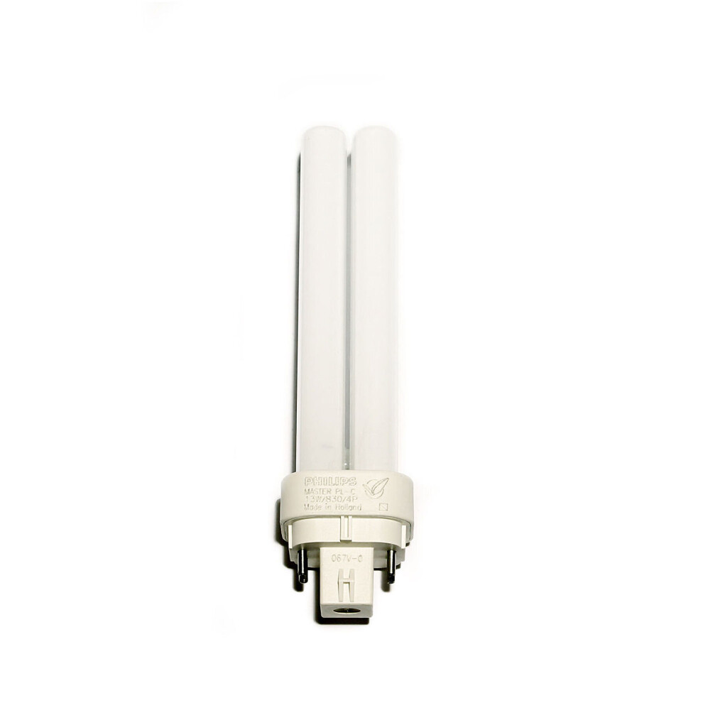 Philips 13w 4 pin G24q-1 Colour 840 Cool White 4000K PLC Double Turn Compact Fluorescent Lamp