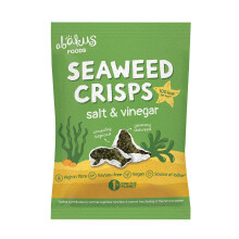 Abakus Food Natural Salt & Vinegar Seaweed Crisps - 18g