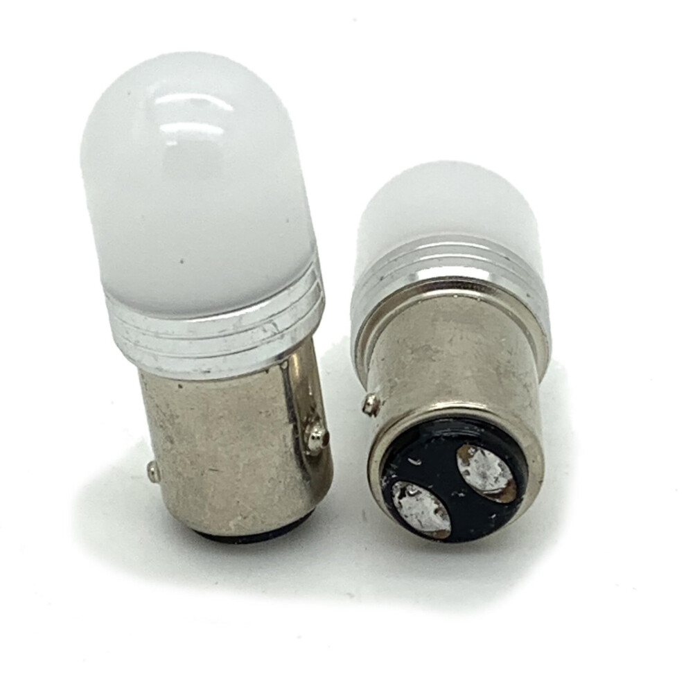 (, 2) 12V 24V Baz15d 566 P21/4W Bayonet Stop / Tail Led Bulb Red 5060620944752