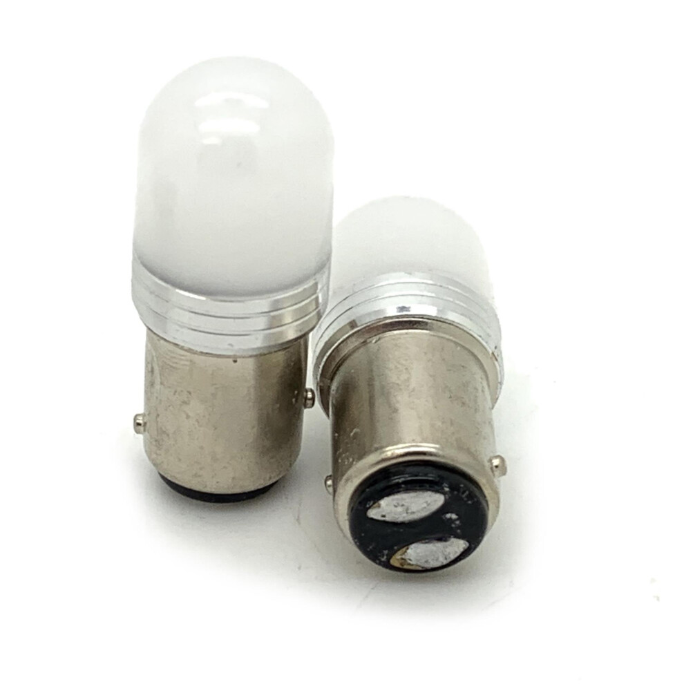(, 2) 12V 24V Bay15d 380 P21/5W Led Stop / Tail / Drl Bulbs Twin Filament Red 5060620944691