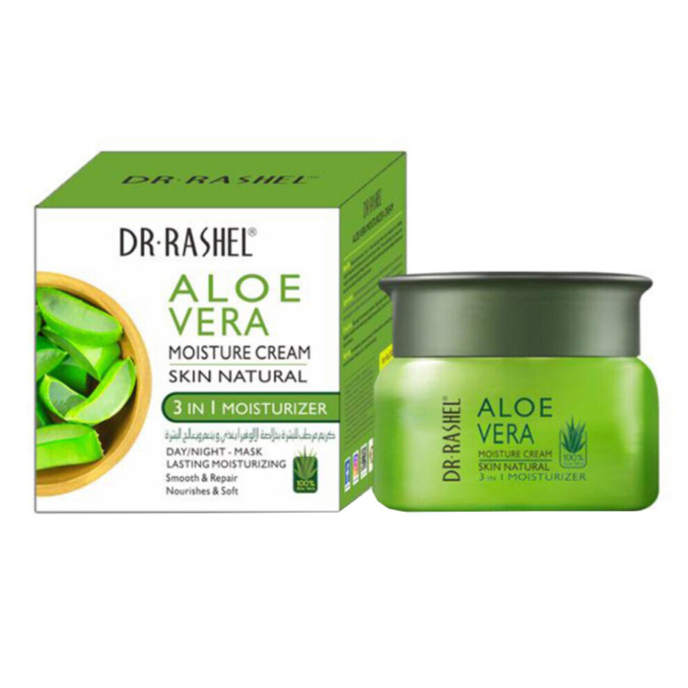 Cream Dr Rashel Aloe Vera Moisturizer | Hydrating And Soothing For Healthy, Soft Skin - 50G