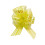 (Yellow (Small), 6) Large & Small Organza Pom Pom Pull Bows various Colours and Pack Sizes 1