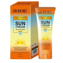 Dr Rashel Moisturizing Sun Cream SPF75 (60g) - Whitening, Anti-Aging & Soothes Sunburned Skin UAE_DRSHL_1465