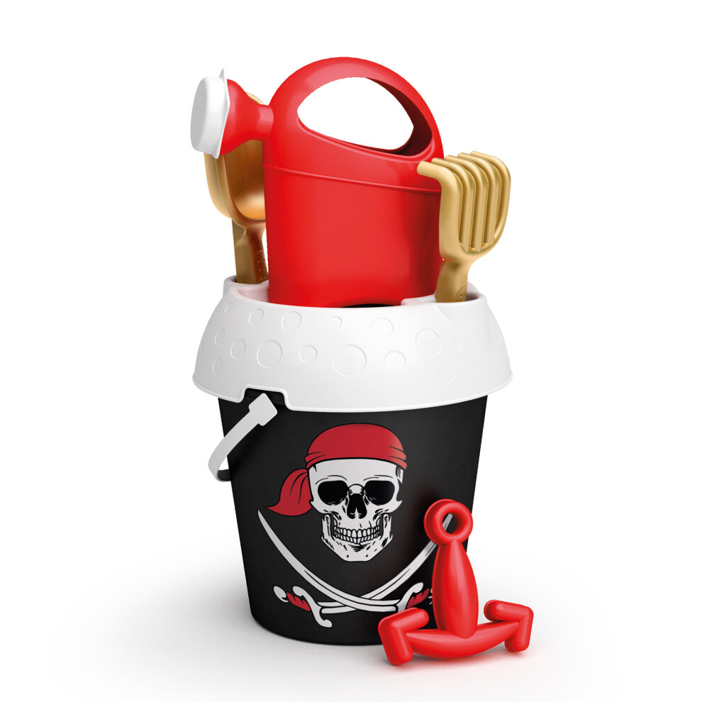 (Bucket & Watercan Set) Kids Disney Plastic Pirates Beach Bucket And Spade