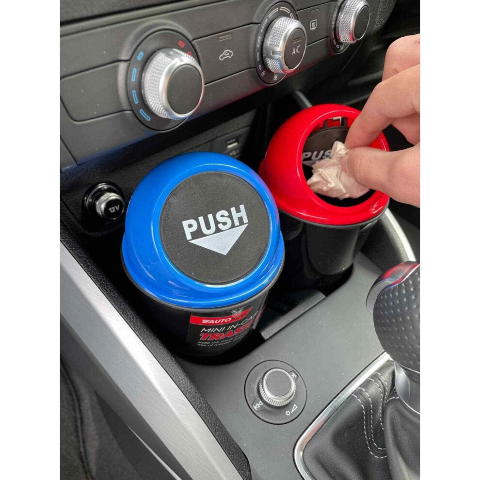 Car Waste Bin Rubbish Dispenser Vehicle Lorry Cupholder Garbage Can