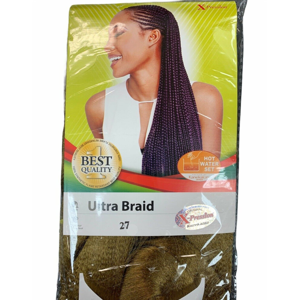 X-Pression Braid (27) X-Pression Ultra Braiding Hair,"Kanekalon" Colors