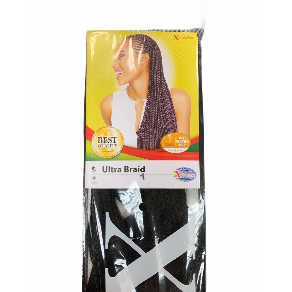 X-Pression Braid (1) X-Pression Ultra Braiding Hair,"Kanekalon" Colors