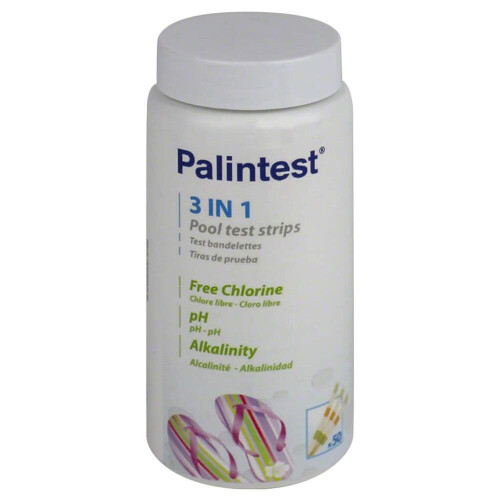 Palintest 3 Way Water Test Strips  ~ 50 Strips