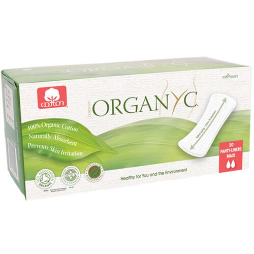 Organyc Organic Panty Liners Flat Extra Long 20per pack