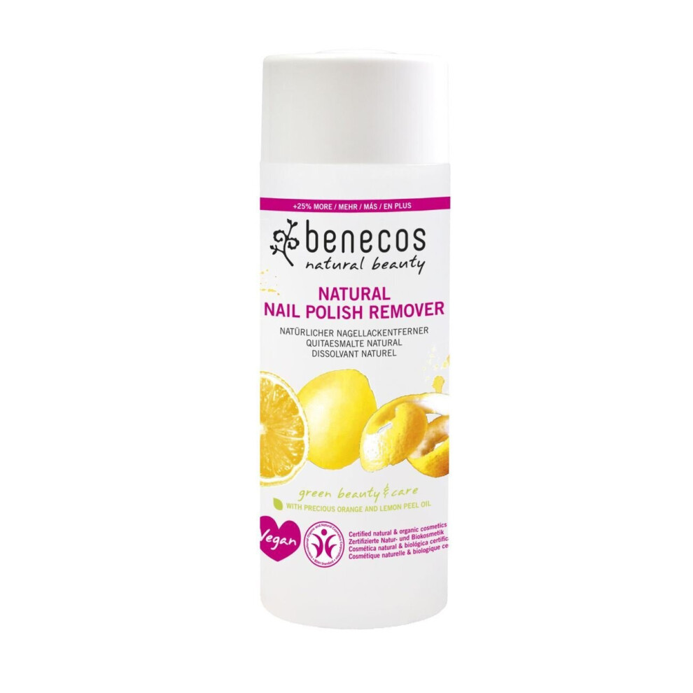 Benecos Natural Nail Polish Remover Acetone Free 125Ml