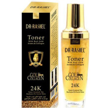 Dr Rashel 24K Gold Collagen Toner 120ml - Moisturizes, Purifies, Lightens Skin - Collagen for Elasticity - Alcohol-Free - UAE_DRSHL_1182