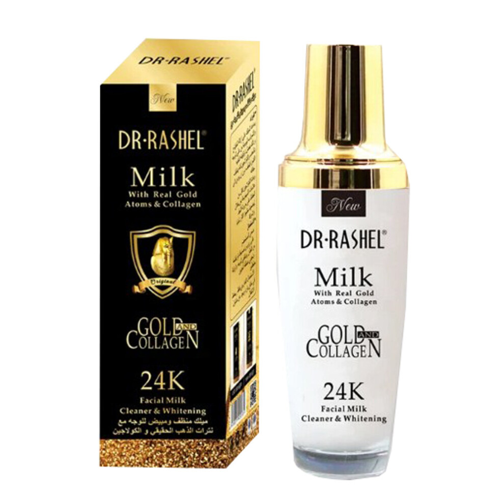 Gold Dr Rashel 24K Collagen Cleaner Milk 100Ml - Anti-Aging, Brightening & Moisturizing Skin Uae_drshl_1181