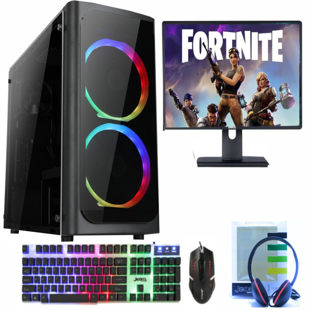 Refurbished Gaming PC Computer Bundle Intel Quad Core i7 16GB 1TB Win 10 GTX 1650 