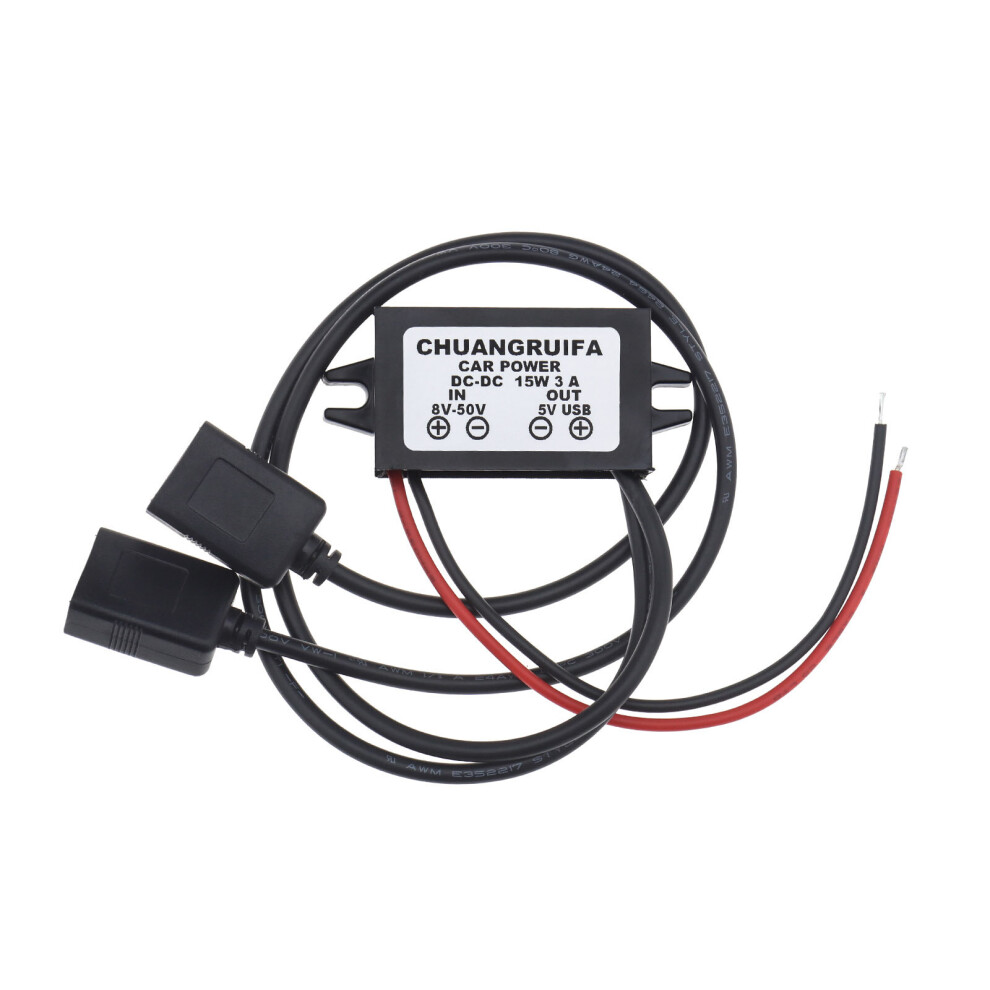 Dc Buck Converter 12V 24V 36V To 5V 3A With Usb Power Adapter 4894670692896