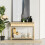 Homcom HOMCOM Console Table w/ Storage Shelf 2 Drawers for Entryway Bedroom 3