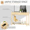 Homcom HOMCOM Console Table w/ Storage Shelf 2 Drawers for Entryway Bedroom 5