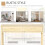 Homcom HOMCOM Console Table w/ Storage Shelf 2 Drawers for Entryway Bedroom 6