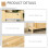 Homcom HOMCOM Console Table w/ Storage Shelf 2 Drawers for Entryway Bedroom 7
