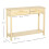 Homcom HOMCOM Console Table w/ Storage Shelf 2 Drawers for Entryway Bedroom 2