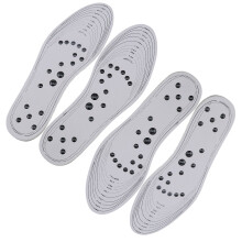1/2 Pair Unisex White Magnetic Massage Foot Therapy Reflexology Mat Pain Relief