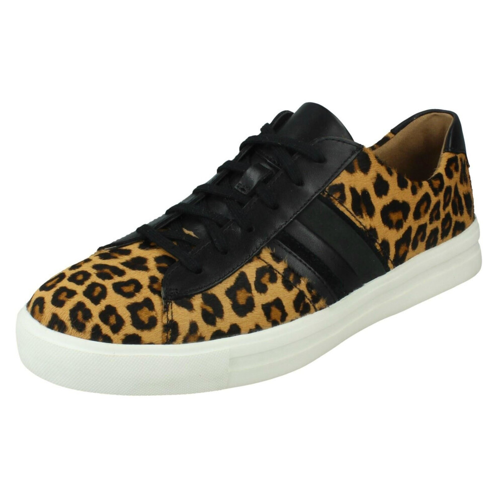 (Animal Print, UK 5) Ladies Clarks Casual Lace Up Shoes Un Maui Band