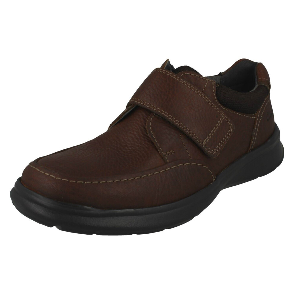 (Brown, UK 7.5) Mens Clarks Casual Shoes Cotrell Strap