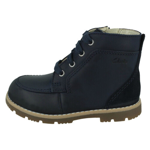 Clarks (Navy, UK 5 Infant) Boys Clarks Ankle Boots Heath Dash T 2