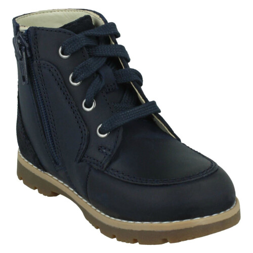 Clarks (Navy, UK 6.5 Infant) Boys Clarks Ankle Boots Heath Dash T 2