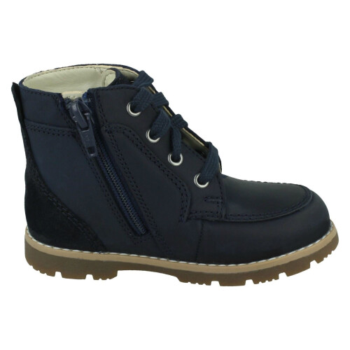 Clarks (Navy, UK 4 Infant) Boys Clarks Ankle Boots Heath Dash T 1