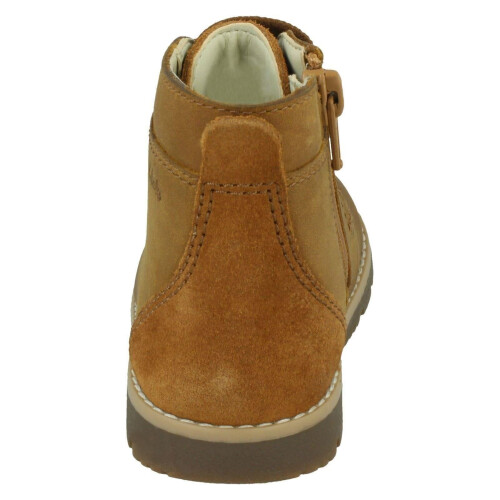 Clarks (Tan, UK 6 Infant) Boys Clarks Ankle Boots Heath Dash T 1