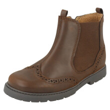 (Brown, UK 10 Child) Girls Startrite Ankle Boots Chelsea